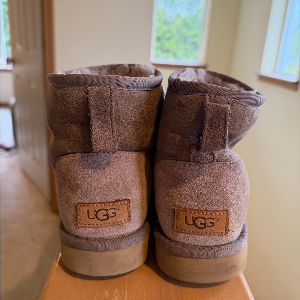 UGG Light Brown Suede Short Boots
